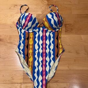 Montce Elany Abstract Striped One-Piece